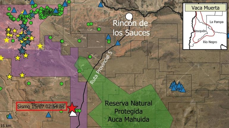 El lunes 15/07/2024 se produjo un sismo cerca de Rincón de los Sauces. El lunes 15/07/2024 se produjo un sismo cerca de Rincón de los Sauces.