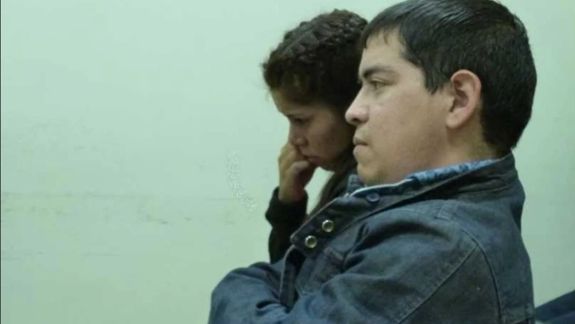 Chucky Monsalvo, en la foto de una audiencia de 2015, difundida por el Ministerio Público Fiscal de Comodoro Rivadavia.&nbsp;&nbsp;