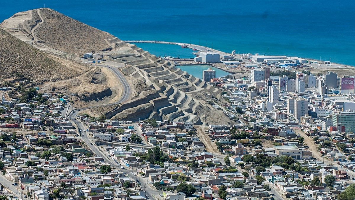 Comodoro Rivadavia, una de las ciudades en peligro por el efecto invernadero y el cambio climático.