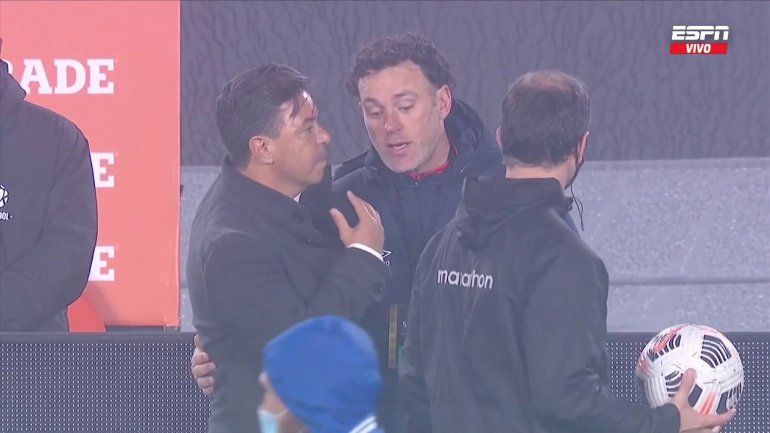 ¿Qué pasó entre Gallardo y Milito tras el empate?