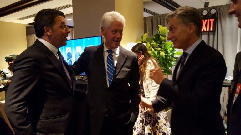 Macri se mostró con Clinton en el encuentro anual de su fundación