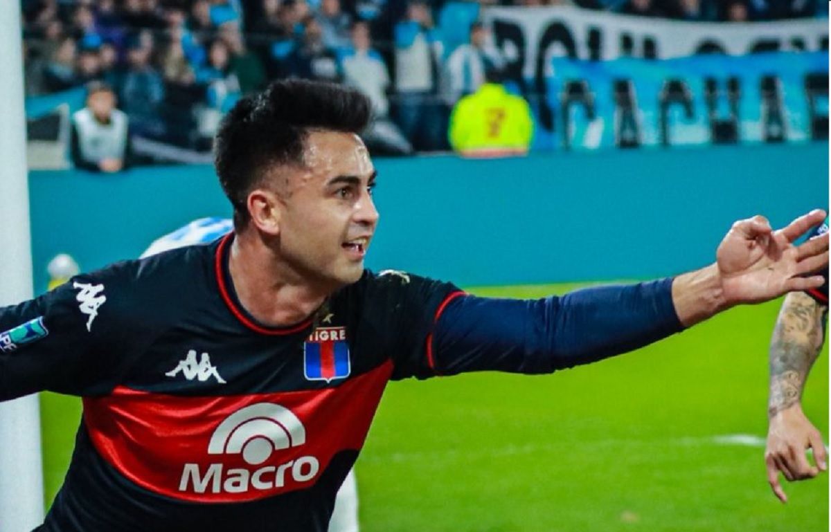 El Pity Martínez la rompió contra Racing y tiró un palito para River