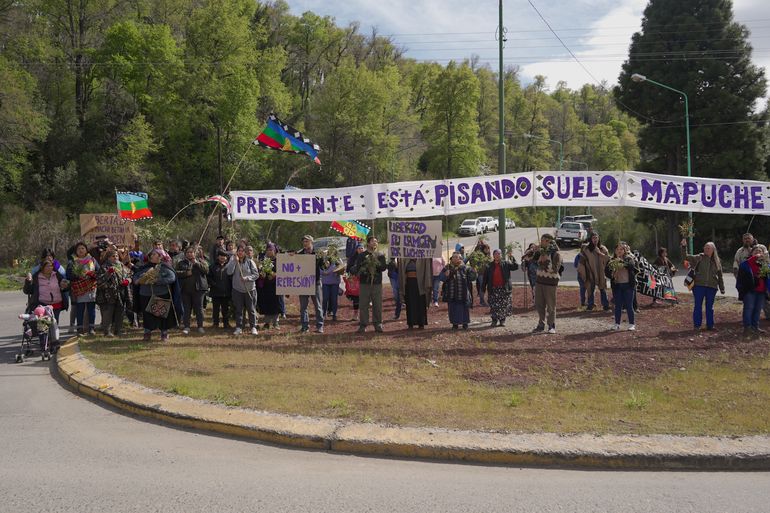 Reclamo mapuche en la previa a la llegada de Alberto: No somos terroristas