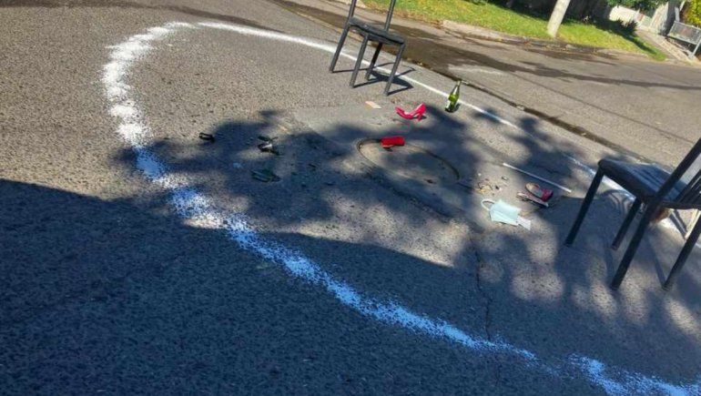 El extraño ¿ritual? que montaron cerca de la residencia del gobernador