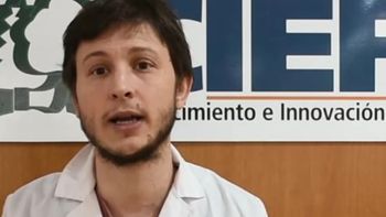 Chubut: Maximiliano Rugolo, científico del Conicet. Chubut: Maximiliano Rugolo, científico del Conicet.