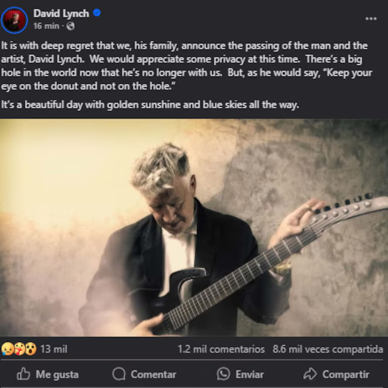 El comunicado en su página oficial. El comunicado en su página oficial.