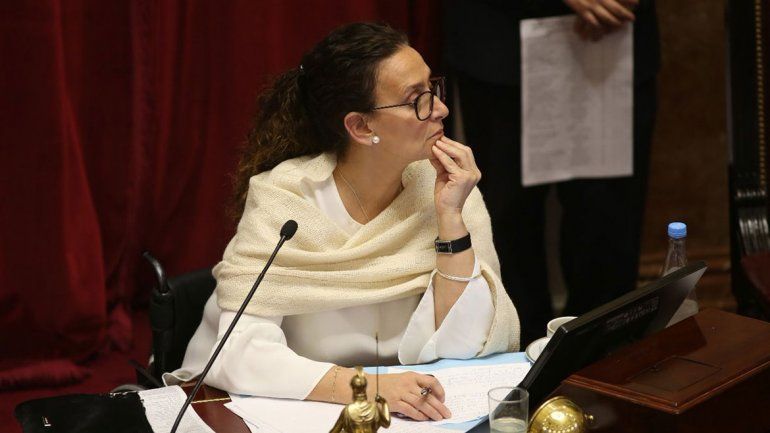 Insultos, festejos y peleas: el show de Michetti en el Senado