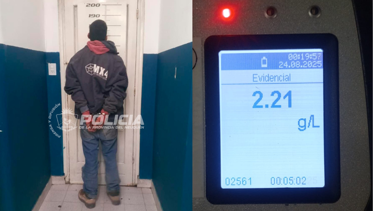 Intentó escapar de la policía en moto, sin casco y con más de 2 gramos de alcohol en sangre: inesperado final
