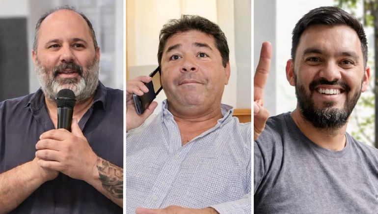 Los tres peronistas que competirán en la interna de Neuquén.
