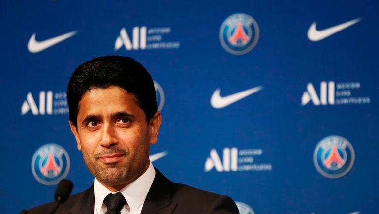 Nasser Al-Khelaifi, presidente del PSG, está siendo investigado por un supuesto caso de secuestro y tortura.
