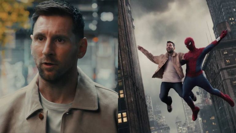 Messi, en modo superhéroe: la inesperada participación junto a Spiderman en medio del Mundial