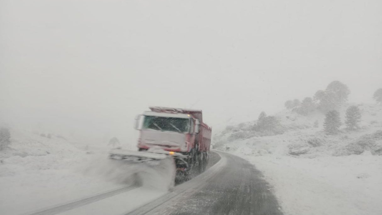 Ruta 13: siete personas quedaron varadas por las extremas condiciones climáticas