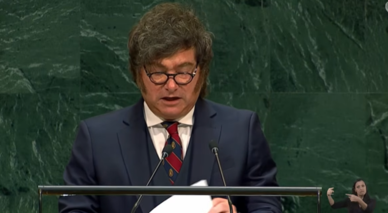 &nbsp;Javier Milei brinda su discurso ante la ONU con la defensa de la soberanía en Malvinas como principal punto.