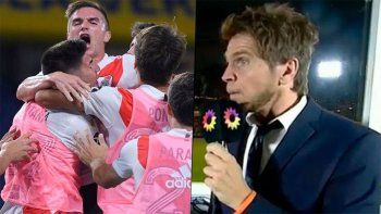 vignolo escrachado: su lamento por el gol de river en pleno relato vignolo escrachado: su lamento por el gol de river en pleno relato