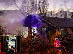 El nuevo incendio afectó una vivienda en San Martín de los Andes.