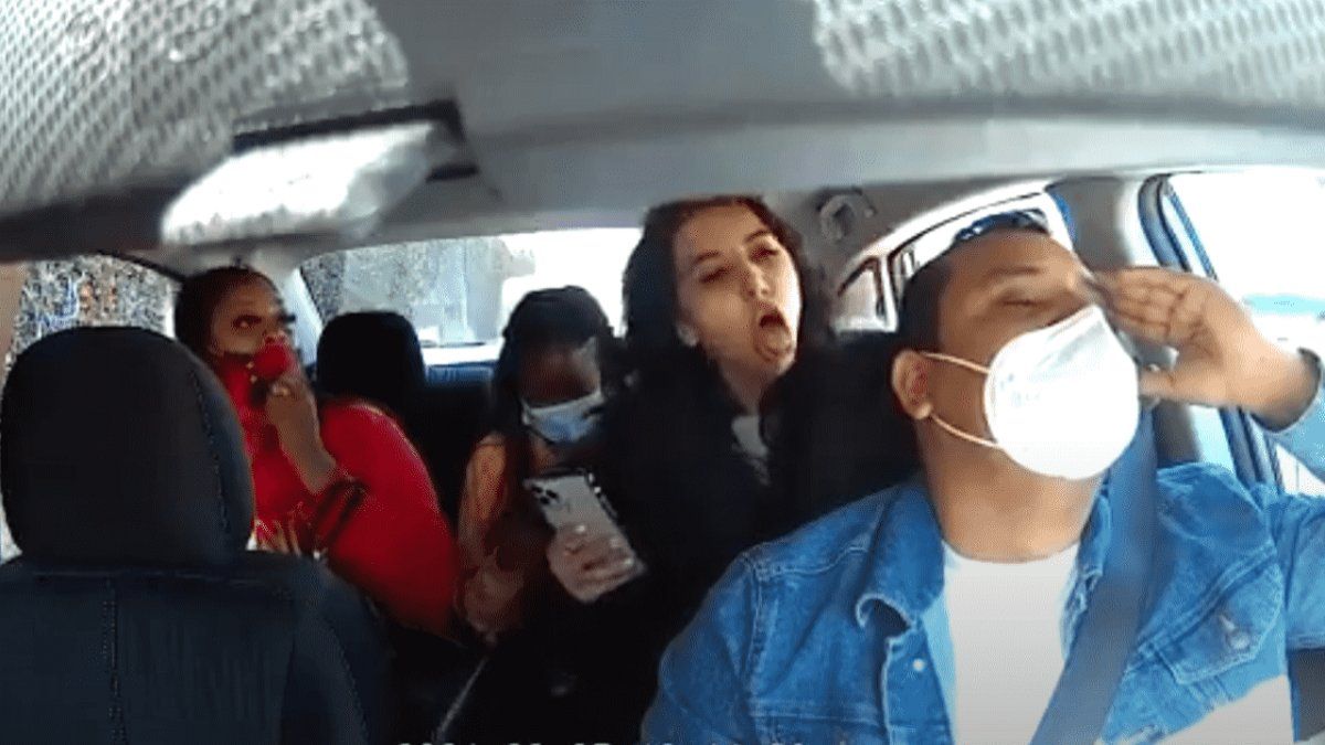 Woman coughs at Uber driver and goes viral on YouTube