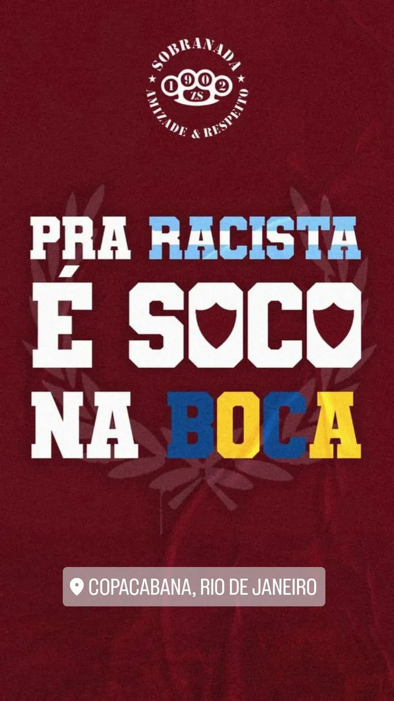 La amenaza de hinchas del Fluminense contra la gente de Boca La amenaza de hinchas del Fluminense contra la gente de Boca