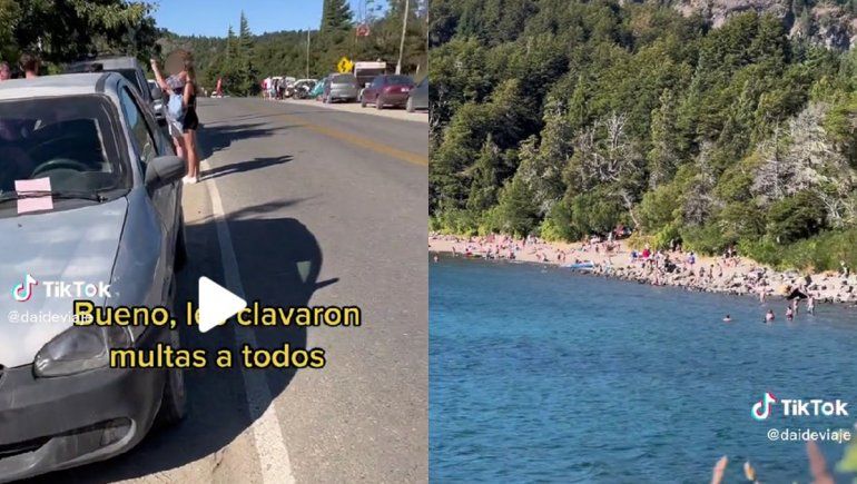 El video viral que desató un debate sobre las multas en Bariloche