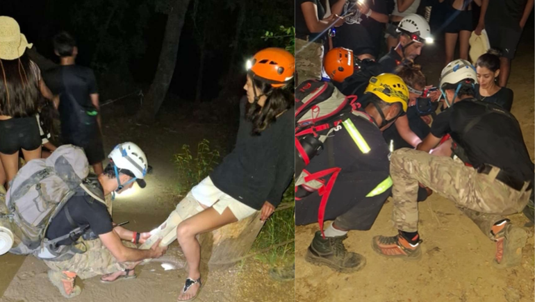 Una neuquina se lesionó camino al refugio Hielo Azul y se montó un impresionante operativo de rescate