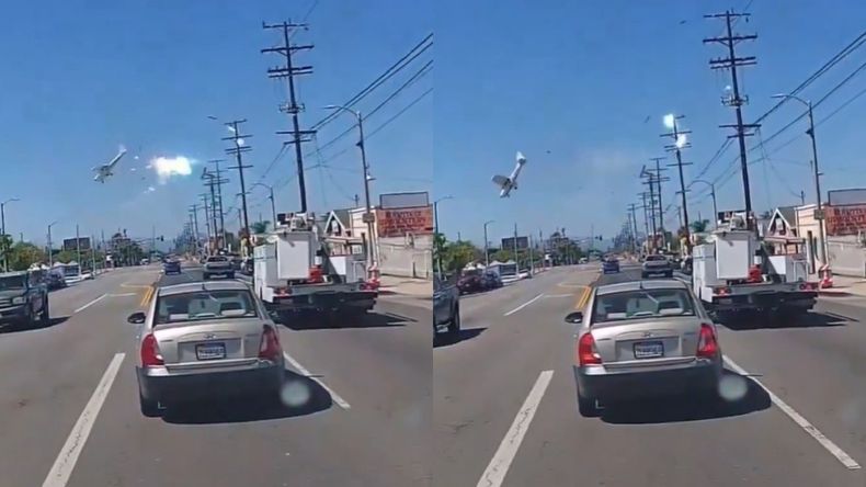 La avioneta, un Cessna 172S Skyhawk SP, había despegado minutos antes desde el aeropuerto Whiteman, en California. | LM Neuquen La avioneta, un Cessna 172S Skyhawk SP, había despegado minutos antes desde el aeropuerto Whiteman, en California.