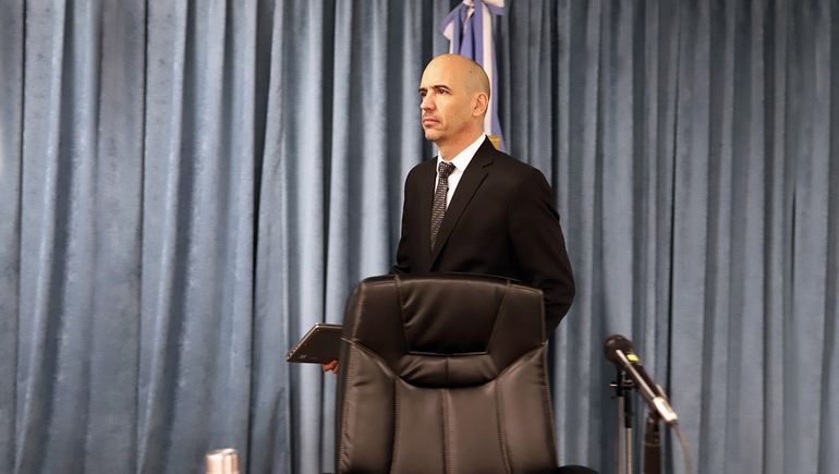 El presidente del tribunal que juzga a los imputados por la causa de la presunta estafa con planes sociales, Juan Manuel Kees. El presidente del tribunal que juzga a los imputados por la causa de la presunta estafa con planes sociales, Juan Manuel Kees.