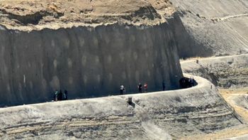 La zona difícil donde encontraron a Diego Seron en Comodoro. La zona difícil donde encontraron a Diego Seron en Comodoro.