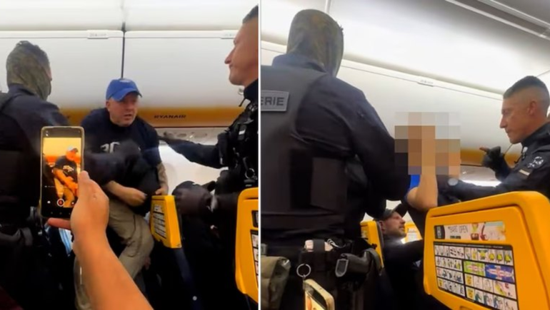 Un grupo de británicos fue el protagonista de este escenario de disturbios en el avión.