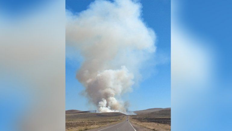 Ruta 237: el incendio de la bajada ya estaría controlado