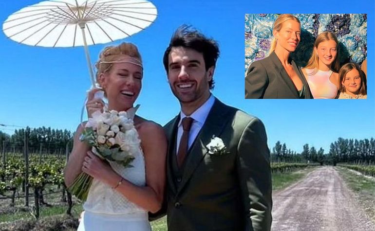 Allegra y Siena se emocionaron mucho en la boda su mamá