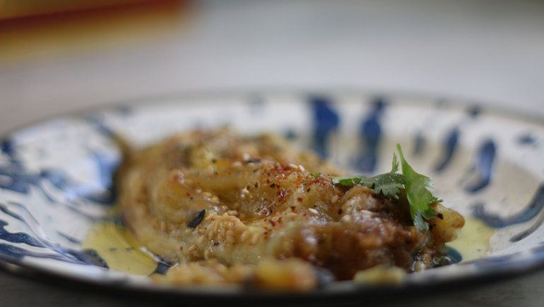 Receta: berenjena ahumada condimentada con especias