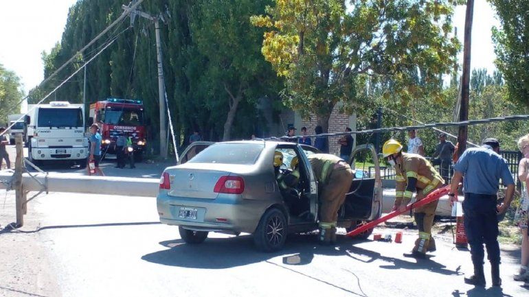 Murió el hombre que chocó contra una columna y provocó un apagón
