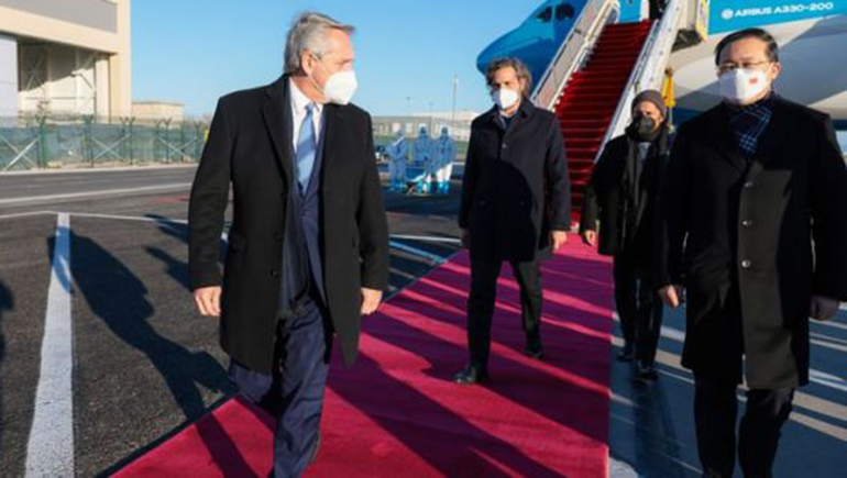 El Presidente llega a Barbados, su última escala de la gira