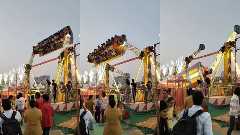 India: colapsó un juego mecánico y un policía murió mientras asistía a las víctimas | LM Neuquen India: colapsó un juego mecánico y un policía murió mientras asistía a las víctimas