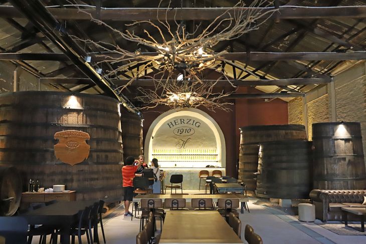 Luces y sombras: El diseño lumínico de las visitas nocturnas resalta la arquitectura histórica de la cava y los sectores de producción. Luces y sombras: El diseño lumínico de las visitas nocturnas resalta la arquitectura histórica de la cava y los sectores de producción.