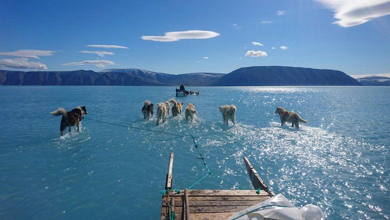 Pérdida récord de capa de hielo durante 2019 en Groenlandia