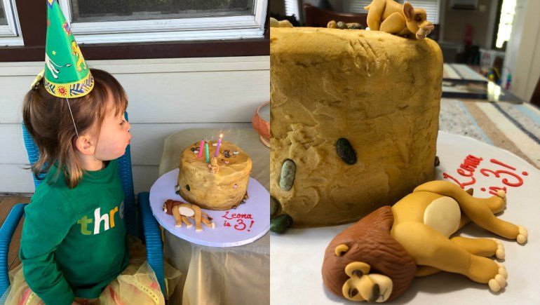 Twitter: niña pidió torta de la muerte de Mufasa para no compartirla.