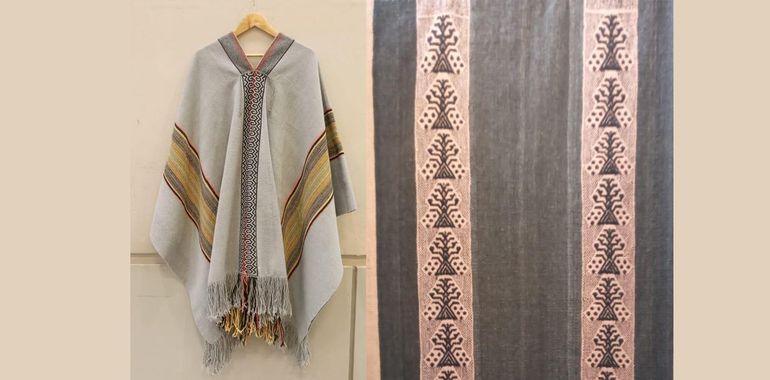 El poncho neuquino premiado. El poncho neuquino premiado.