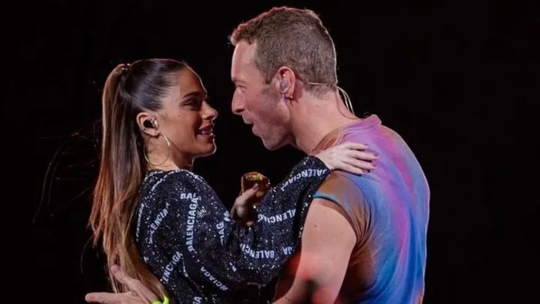 Tini Stoessel y Chris Martin Tini Stoessel y Chris Martin