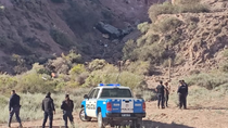 La Policía trabaja en el lugar del siniestro La Policía trabaja en el lugar del siniestro