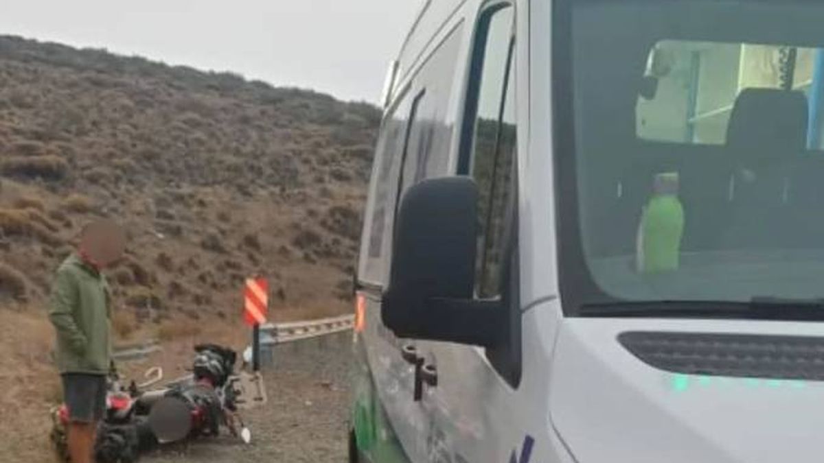 El motociclista accidentado, oriundo de Buenos Aires, se dirigía hacia la zona cordillerana.