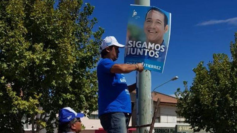 El MPN ya limpia la propaganda de campaña en Plottier