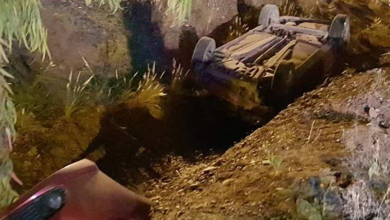 Vuelco en la Ruta 7.