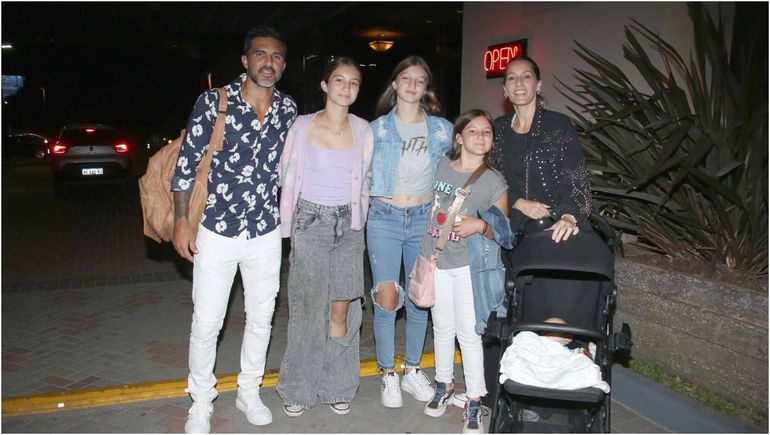 Las fotos íntimas del cumpleaños de Fabián Cubero rodeado de sus hijos y Mica Viciconte