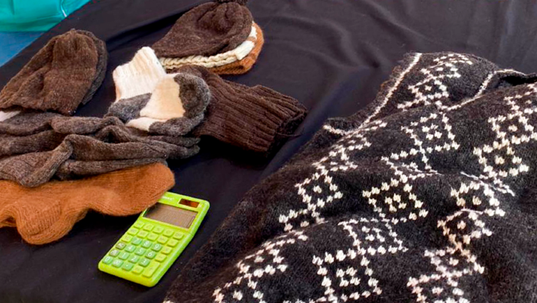 Tejedoras del interior venden sus productos a Artesanías Neuquinas