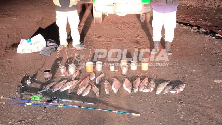 Pesca furtiva: secuestraron truchas y equipos tras un operativo en el sur de la provincia