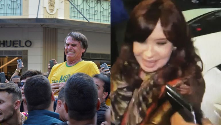 Bolsonaro lamentó el ataque a CFK y recordó el momento en el que él fue apuñalado