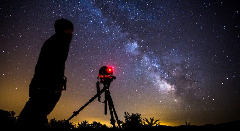 El centro de la Vía Láctea en una imagen desde La Sierra de la Ventana