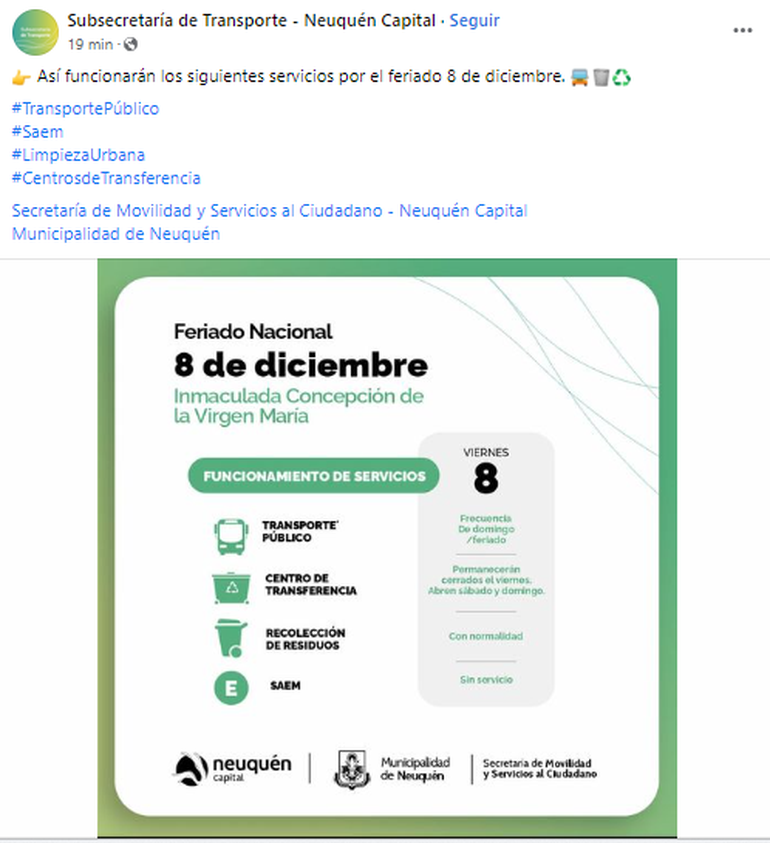Cómo funciona el estacionamiento medido y todos los servicios durante este viernes