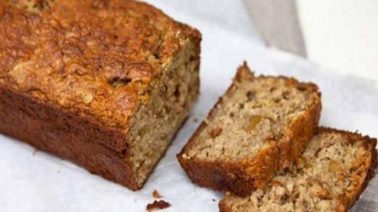 Receta: Budín de banana, nuez y avena sin harina