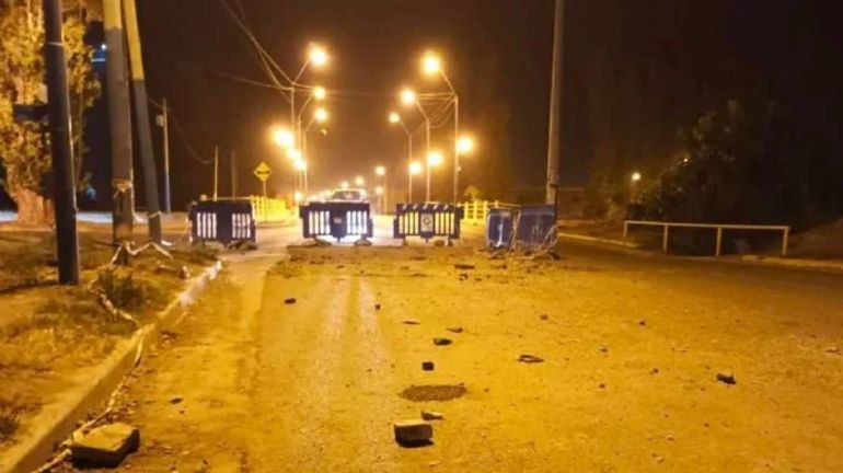 La escena del trágico accidente donde perdió la vida un jóven de 20 años.